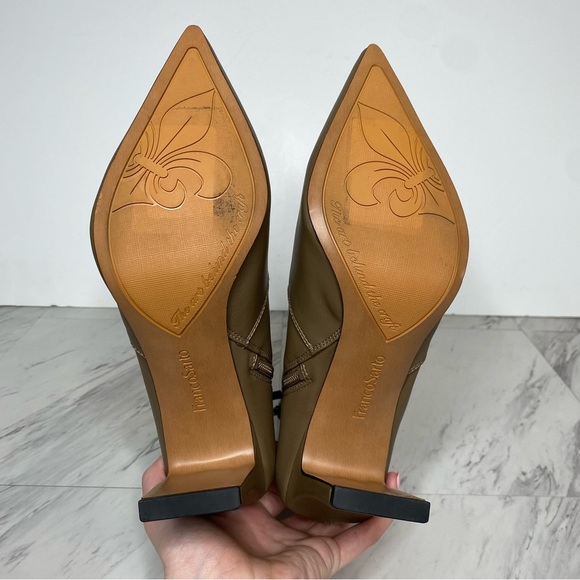 Franco Sarto Avana Faux Leather Pointy Toe Heeled Bootie 10M - Picture 13 of 14